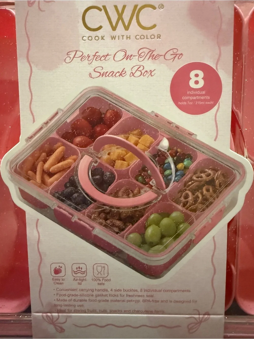 CWC Pink Perfect On-The-Go Snack Box - Picture 2 of 3